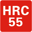 55 HRC